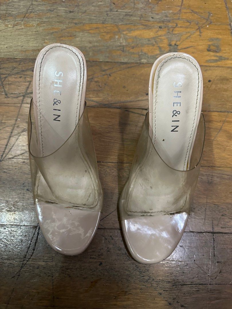 Clear slip hotsell on heels