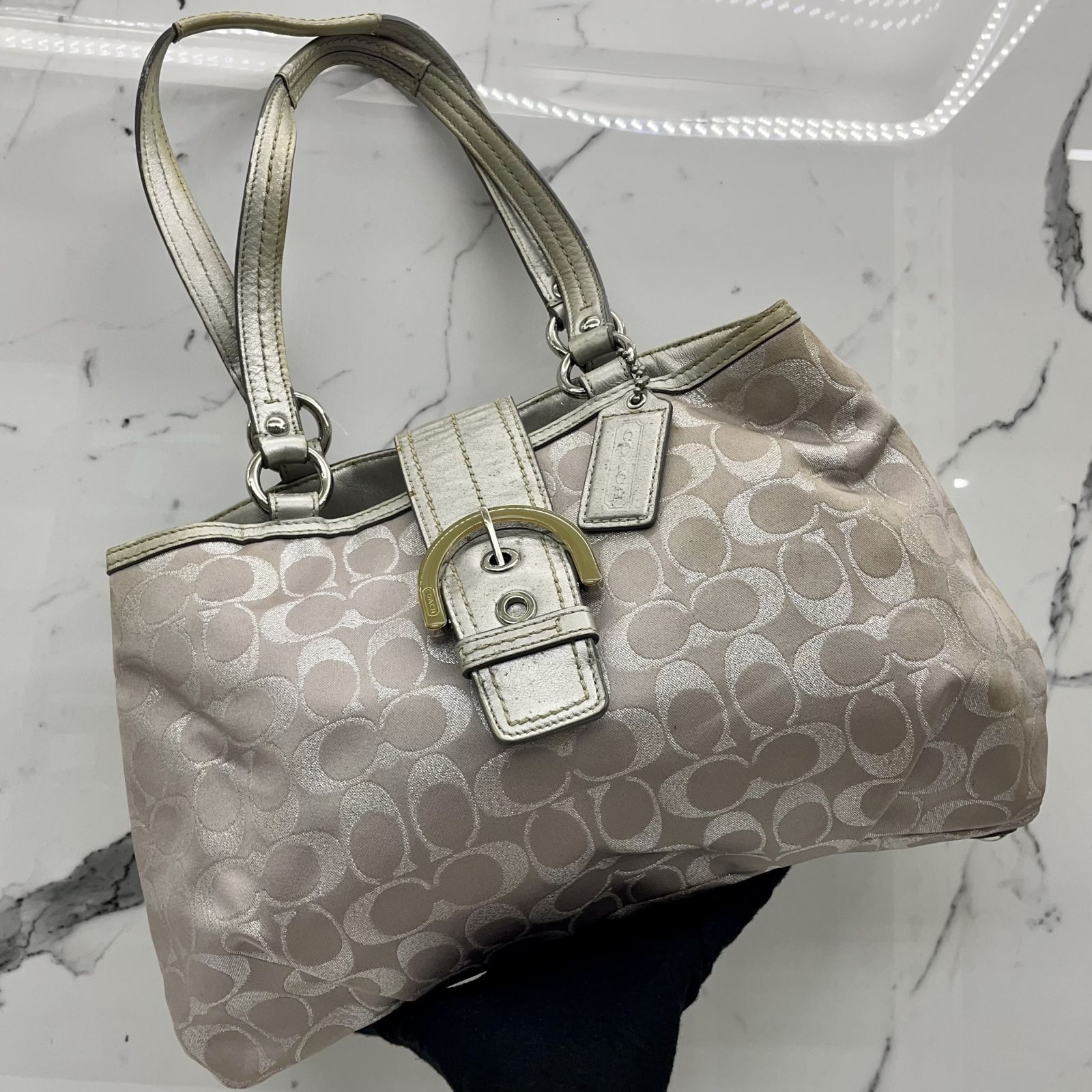Light grey coach purse clearance