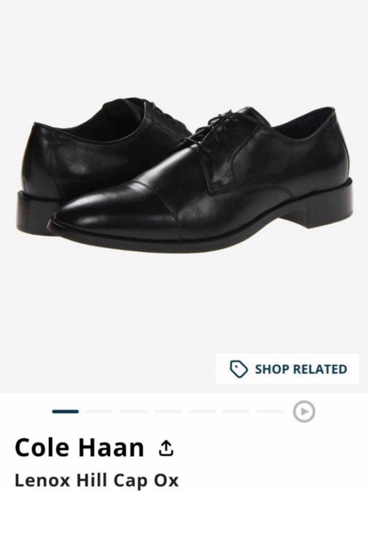 Cole Haan Black Leather Shoes Wedding Formal Prom Men's 10 Laces | eBay