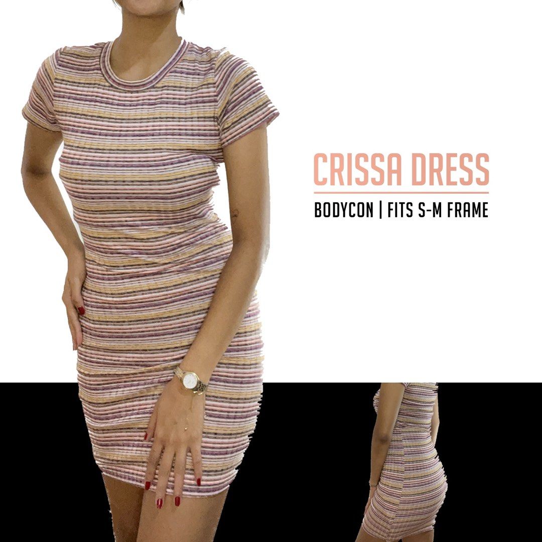 Crissa Pink Bodycon Dress (Category: Dresses) located in Makati City. Submitted by chy.clothes (Listing ID 1255835691, Image 1). Description: RFS: Decluttering MOP: Gcash/Maya, BPI No COD MOD: - Lalamove, Grab (for same day delivery) - Gogo Express, J&T.