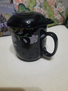 Cup/mug with cover floral pattern 3x3 inches 2 pcs available