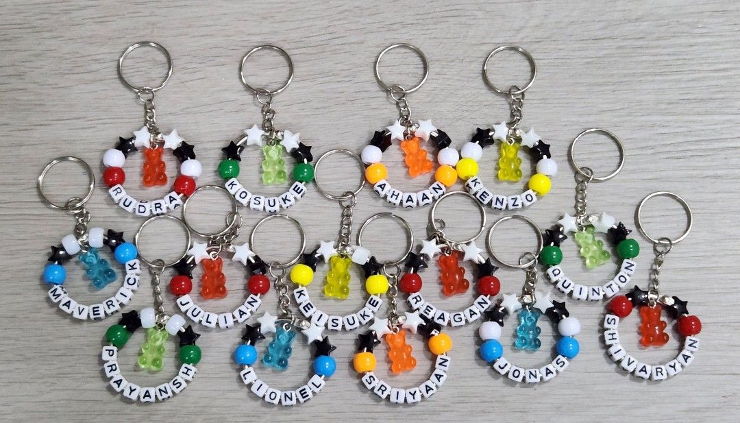 Child discount name keychains