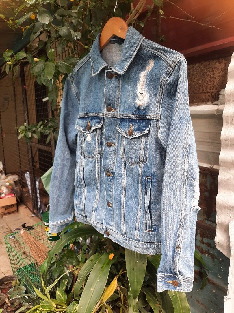 Divided jean jacket store