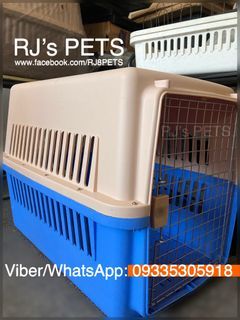 Dog travel crate pet carrier cage cat meowtech litter sand box dono male wraps diaper pee training pads play fence pen aozi