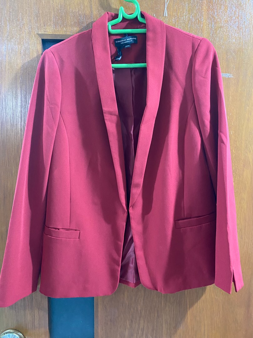 Dorothy Perkins Red Blazer Medium Women s Fashion Coats Jackets