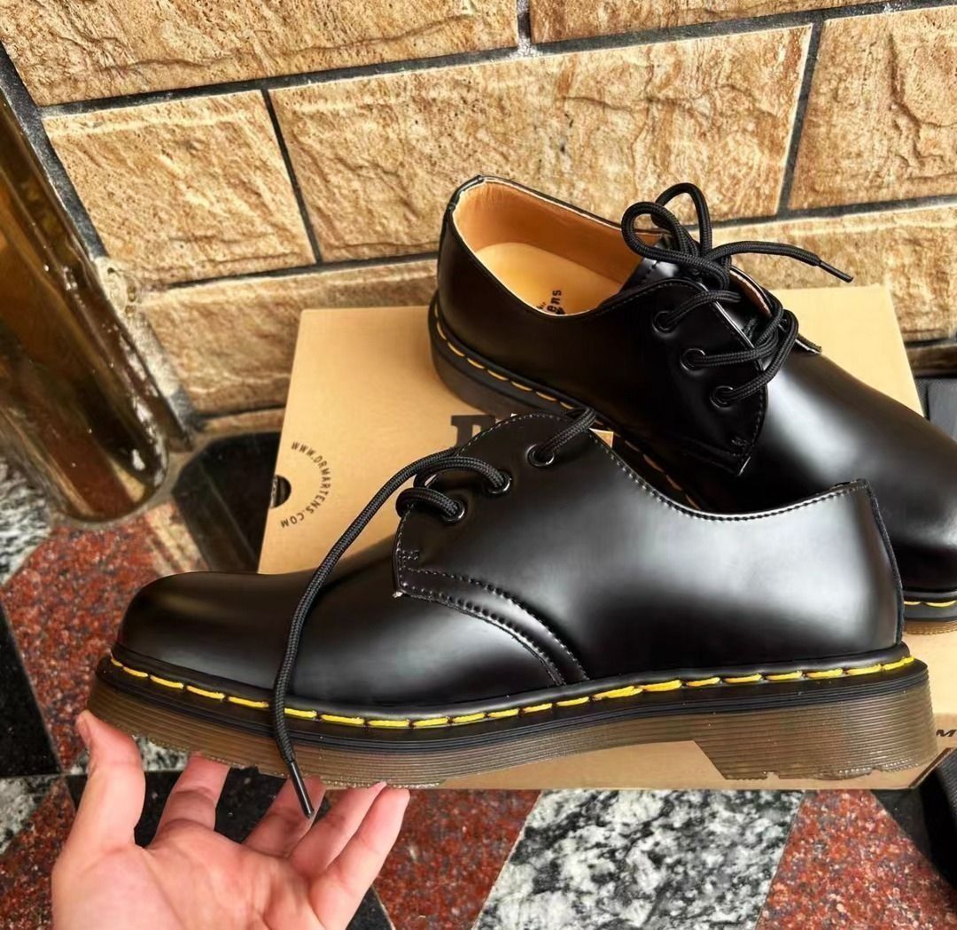 Dr.Martens 1461 Bex 防滑耐磨潮流經典厚底鞋男女同款黑色, 男裝, 鞋