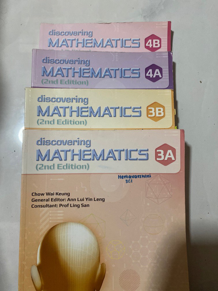 E Math textbook 3A, 3B, 4A, 4B, Hobbies & Toys, Books & Magazines ...