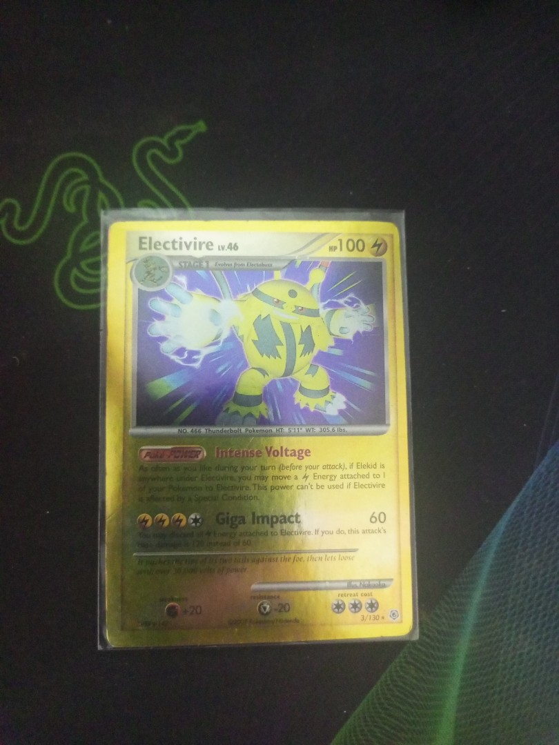 Check the actual price of your Electivire 3/130 Pokemon card