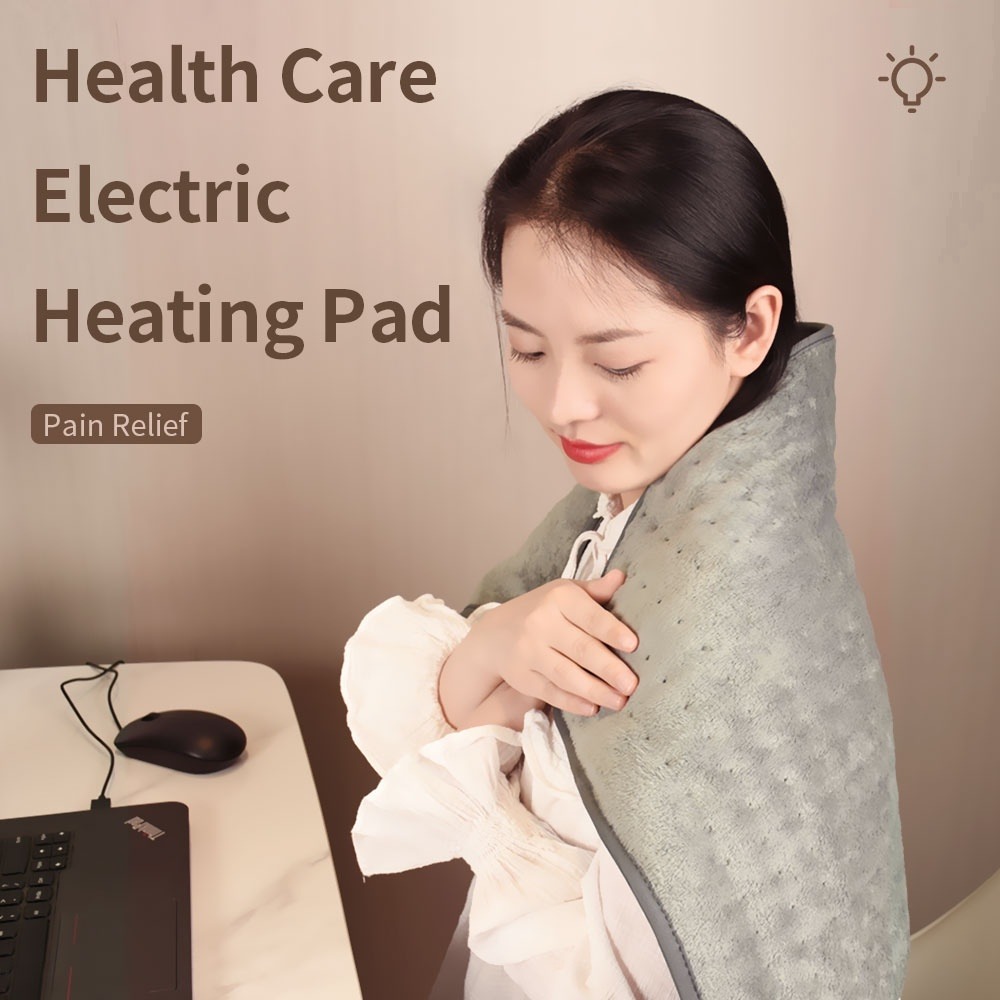 Electric Heating Pad Back Neck Massager Menstrual Pain Relief Warm Pad