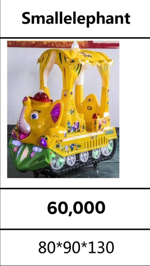 Elephant Train coin operated kiddie rides, swing machine, Sports ...