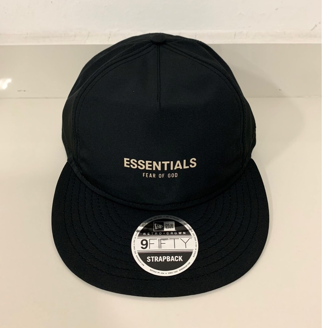 Fear of God essentials x New era snapback cap, Men's Fashion, Watches ...