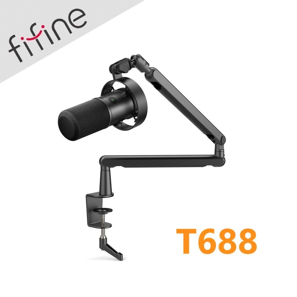 Fifine T688 - K688 USB/XLR Dynamic Microphone & BM88 Flexible Boom Arm ...