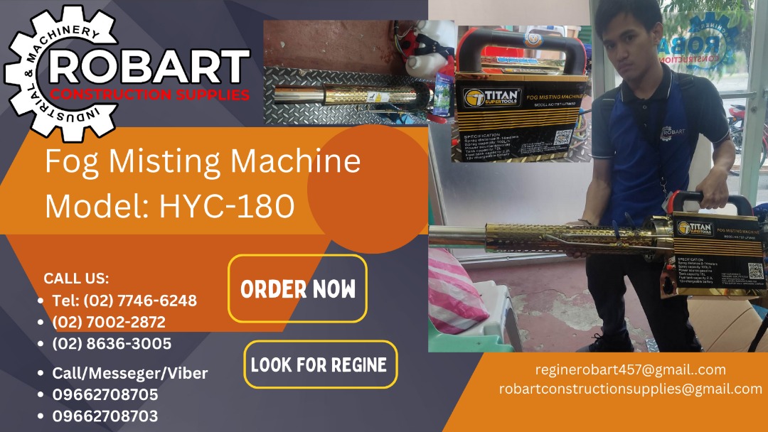 Fog Misting Machine Model: HYC-180, Commercial & Industrial ...