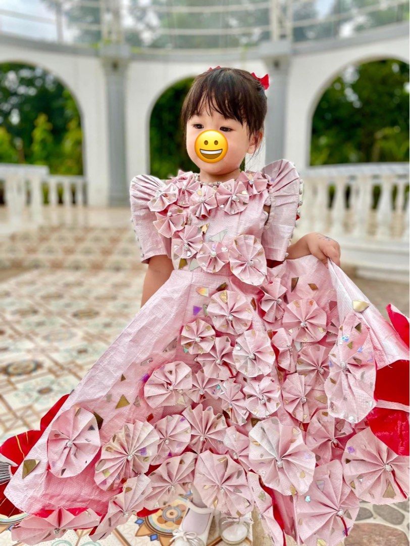 FOR RENT PURE RECYCLED GOWN Costume Babies Kids Babies Kids Fashion on Carousell