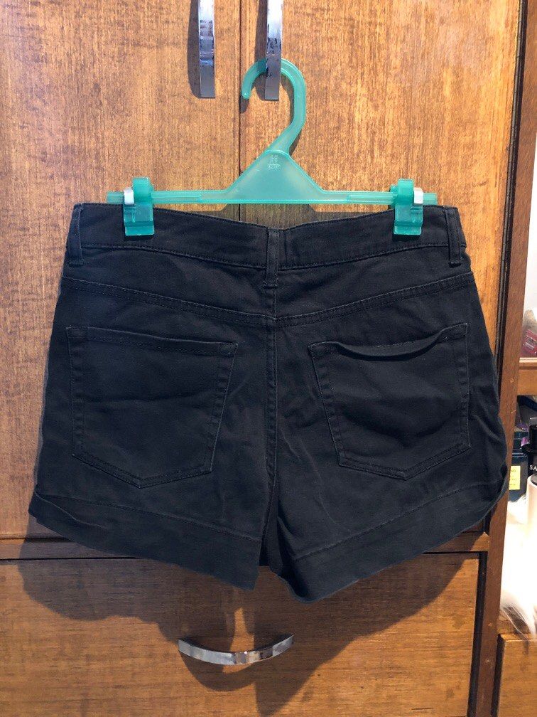 Forever 21 Black Denim Shorts Women s Fashion Bottoms Shorts on