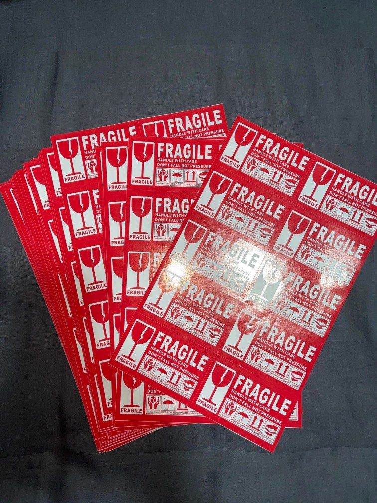 Fragile Sticker Lcd Fragile stickers, Hobbies & Toys, Stationery & Craft, Stationery ...