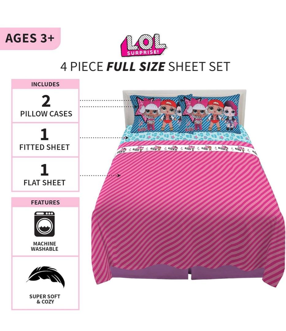 Full size lol bedding sales