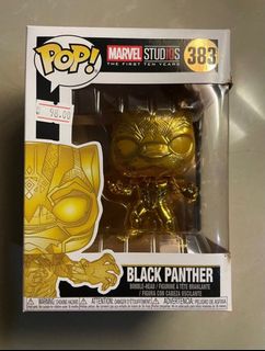 Funko Pop Black Panther Gold 383 Hobbies Toys Toys Games on