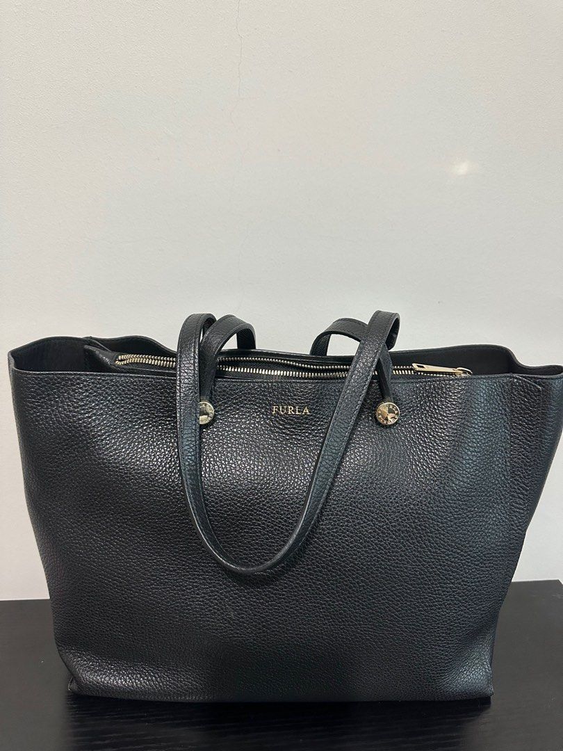 Furla Eden Leather Medium Tote Handbag Luxury Bags Wallets on