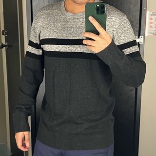 Gap Sweatshirt Regular Fit Crew Neck Triple Tone
