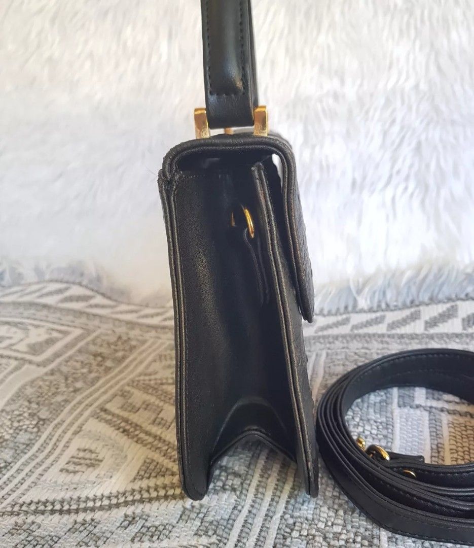 Ostrich mini two way bag (Category: Luxury Bags & Wallets) located in Manila. Submitted by luxuryitems_ph (Listing ID 1255877706, Image 3). Description: From japan. In very good used condition(w minimal rubs) pretty in actual. Add sf..