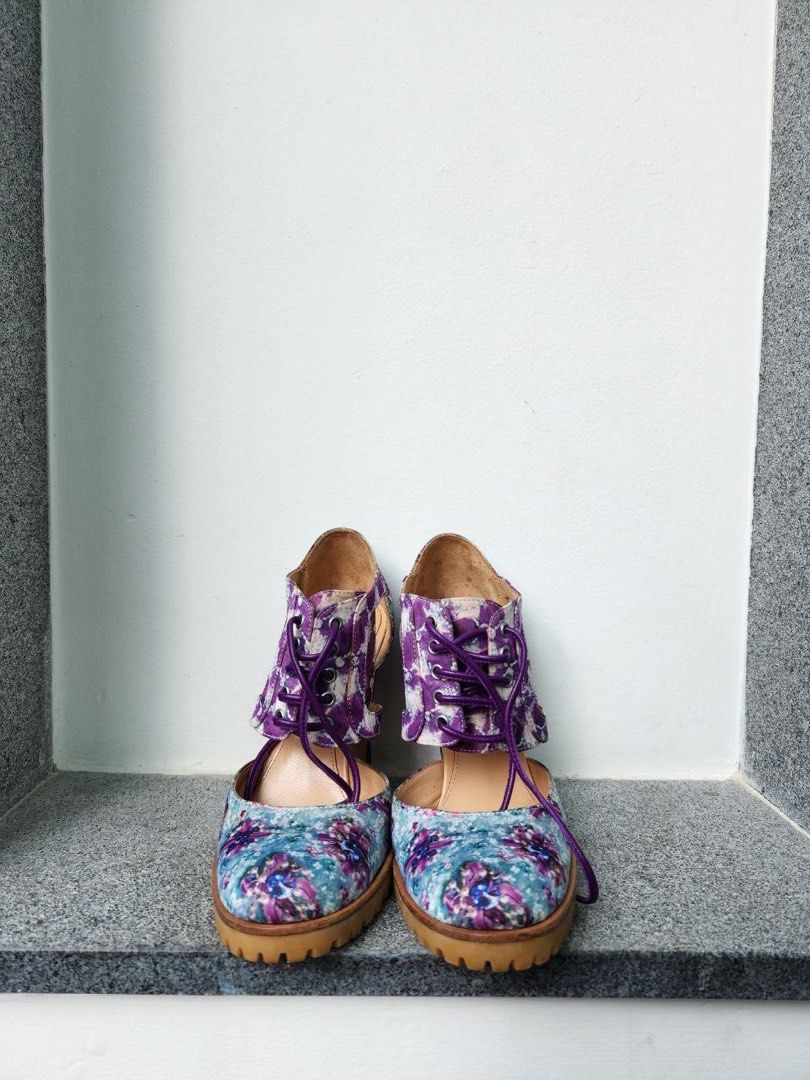 Gianvito Rossi Floral Print Pumps Women s Fashion Footwear
