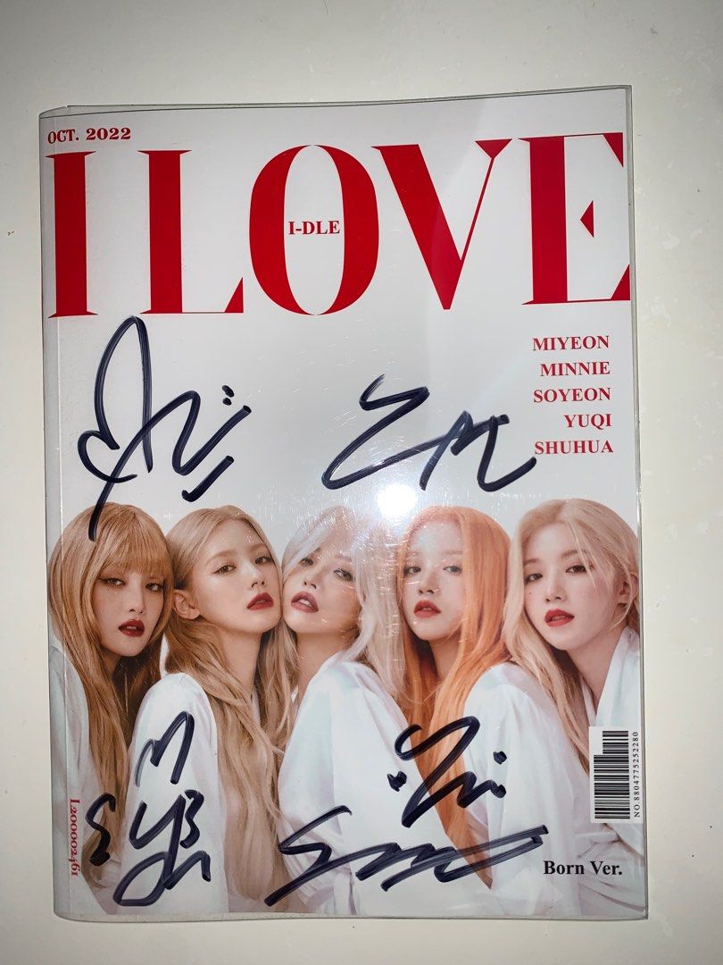 Gidle親筆簽名I love born ver cd, 沒有小卡, 玩具收藏品, 偶像周邊