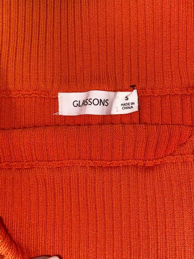 Glassons red midi skirt sales