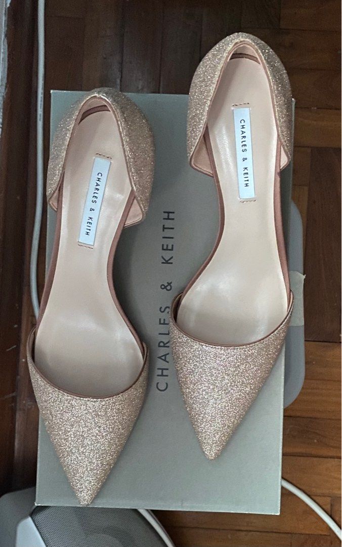 Glitter Low Heels