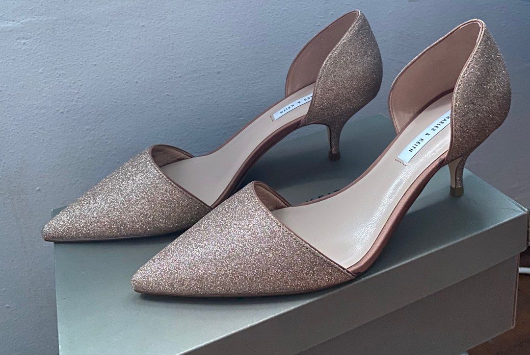 Glitter Low Heels
