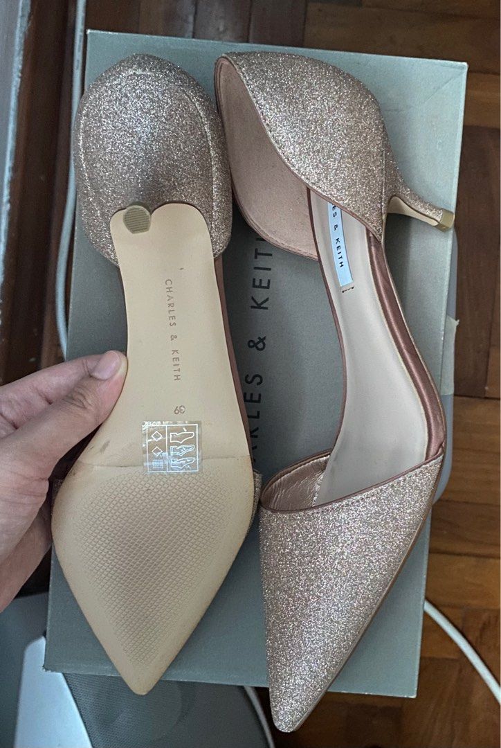 Glitter low hotsell heels