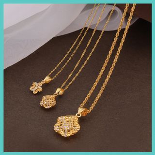 Showroom of 22k rhinestone decor money bag charm necklace chain singapore