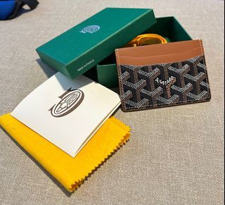 Goyard St. Pierre Leather Mens Wallet, New in Box, Bordeaux, Authentic  Luxury