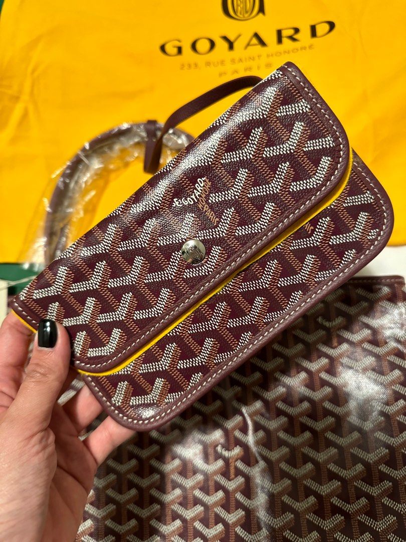 Goyard St. Louis PM in Special Color Maroon, Luxury, Bags & Wallets on  Carousell