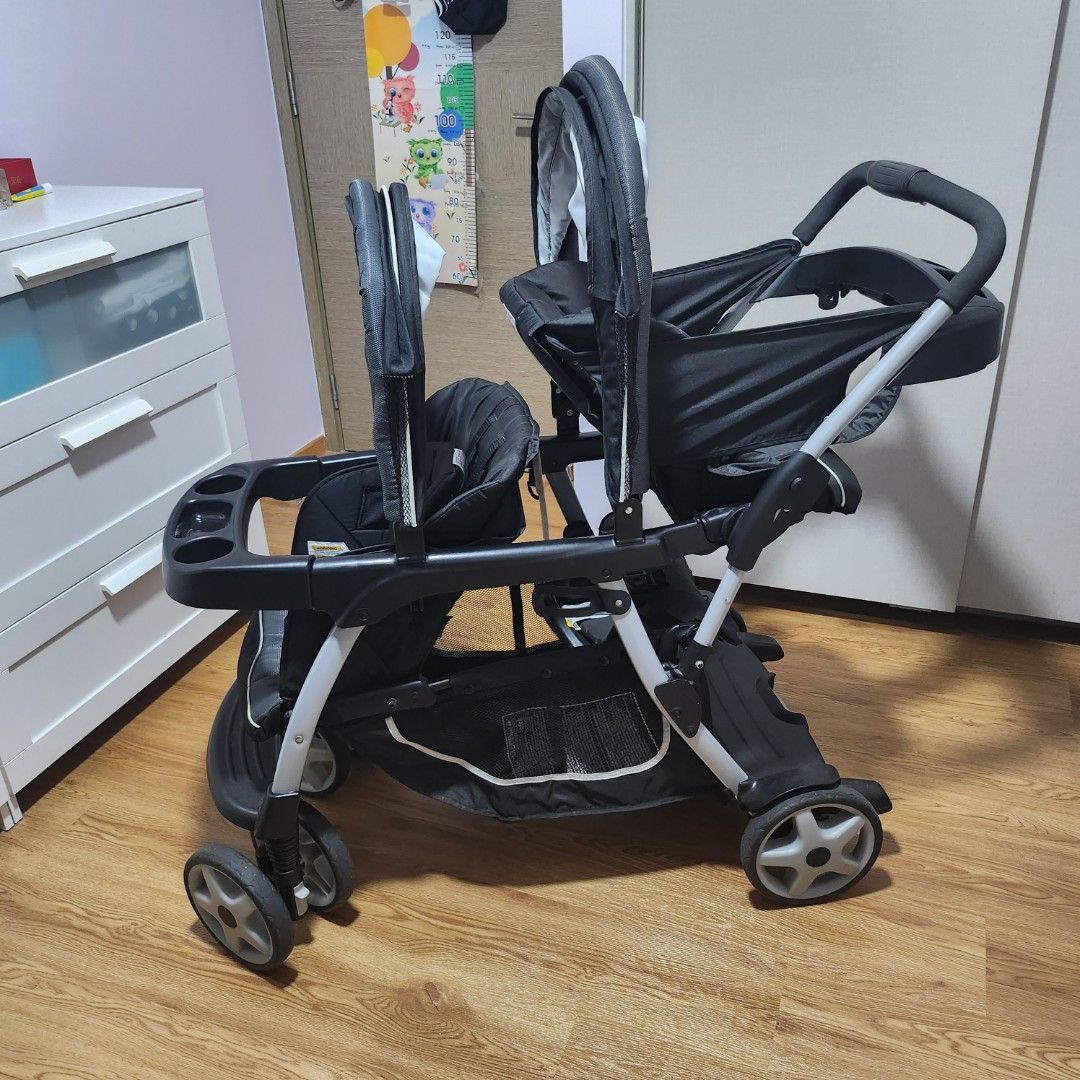Graco Ready2Grow Double Twin Duo Raincover Sit Stand Stroller