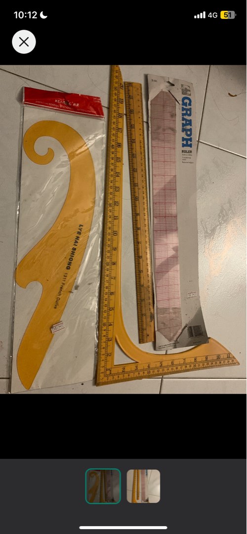 graph ruler and clothes ruler, Hobbies & Toys, Stationery & Craft ...