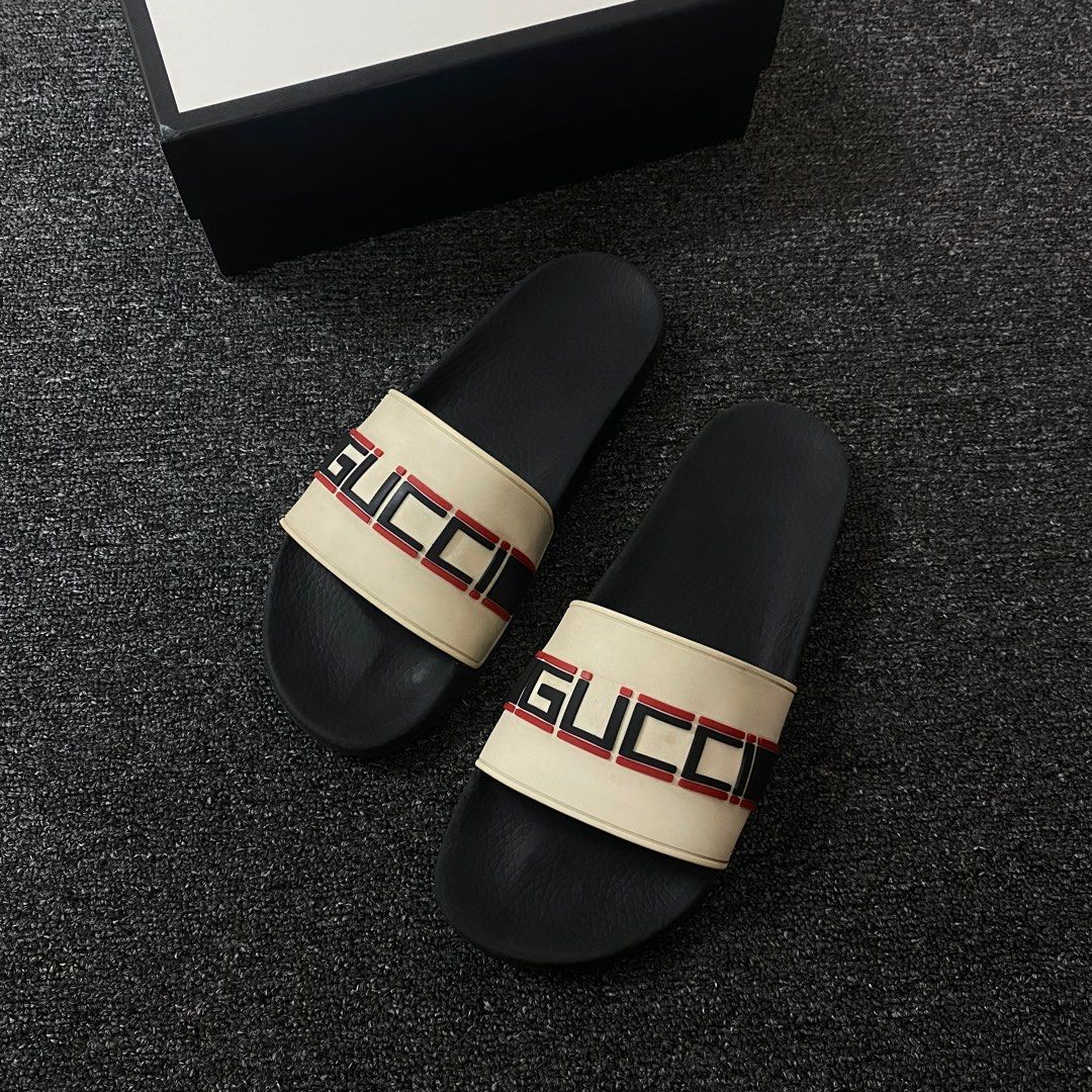 Sandal Supreme (Black White), Men's Fashion, Footwear, Flipflops and Slides  on Carousell