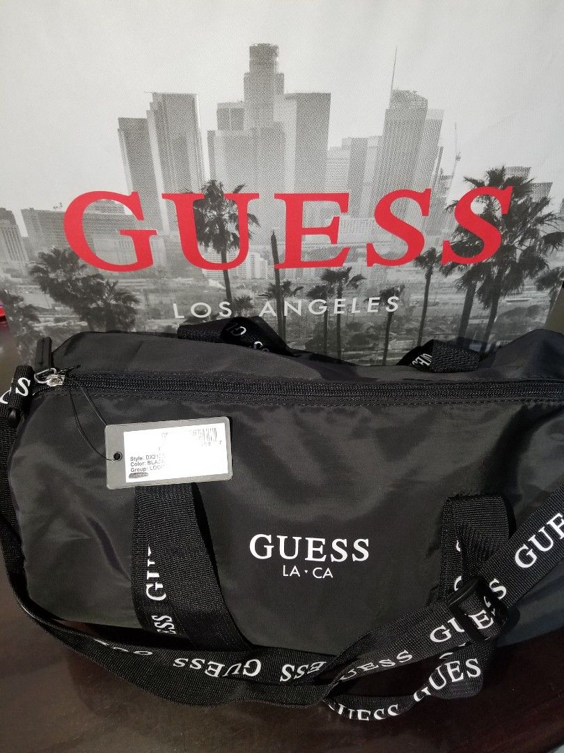 Guess logo sales duffle bag