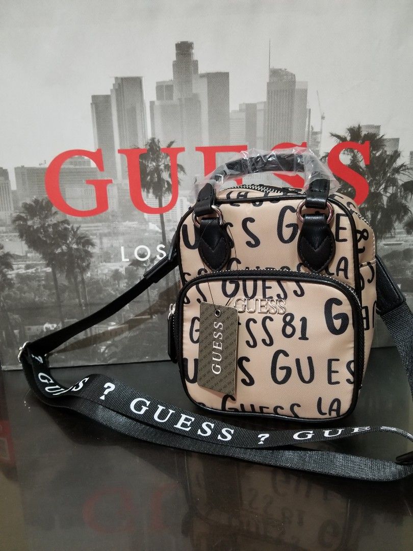 Logo Print Nylon Crossbody