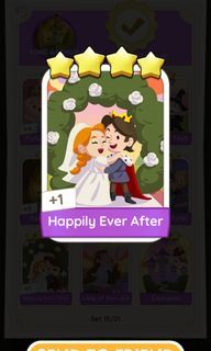 Happily Ever After 4 Star Sticker (Monopoly Go)