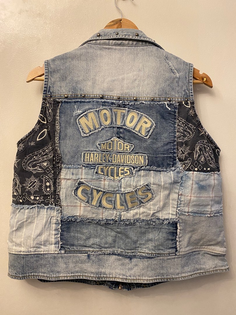 Harley davidson sales jean vest
