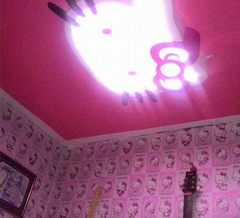 Hello kitty Ceiling light, Furniture & Home Living, Lighting & Fans ...