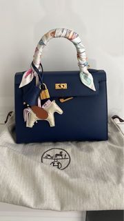 Hermes Birkin 35 Bleu Jean Clemence Gold Hardware #J - Vendome Monte Carlo