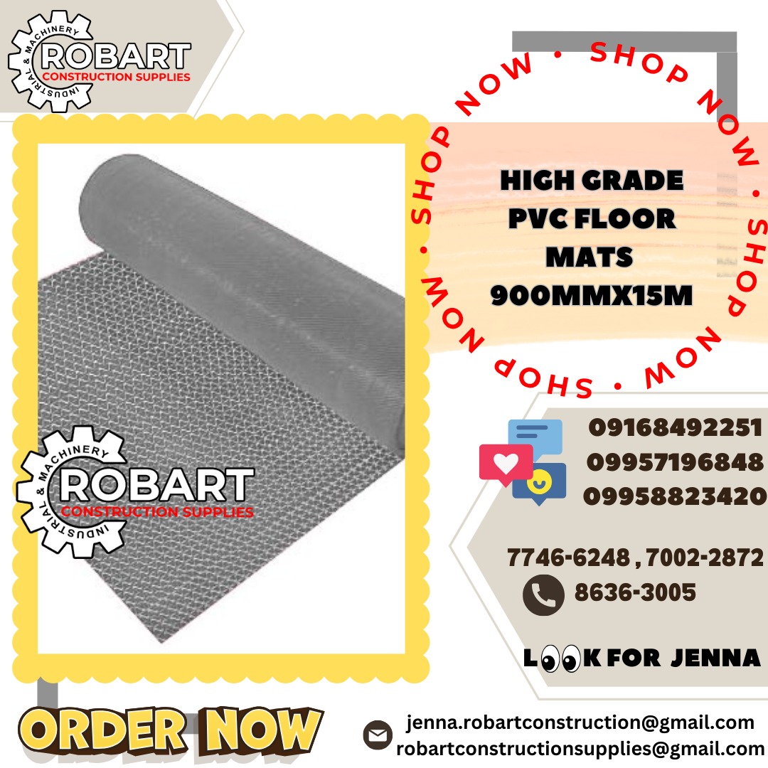 high grade pvc floor mats 900mm x 15mtrs GRAY, Commercial & Industrial