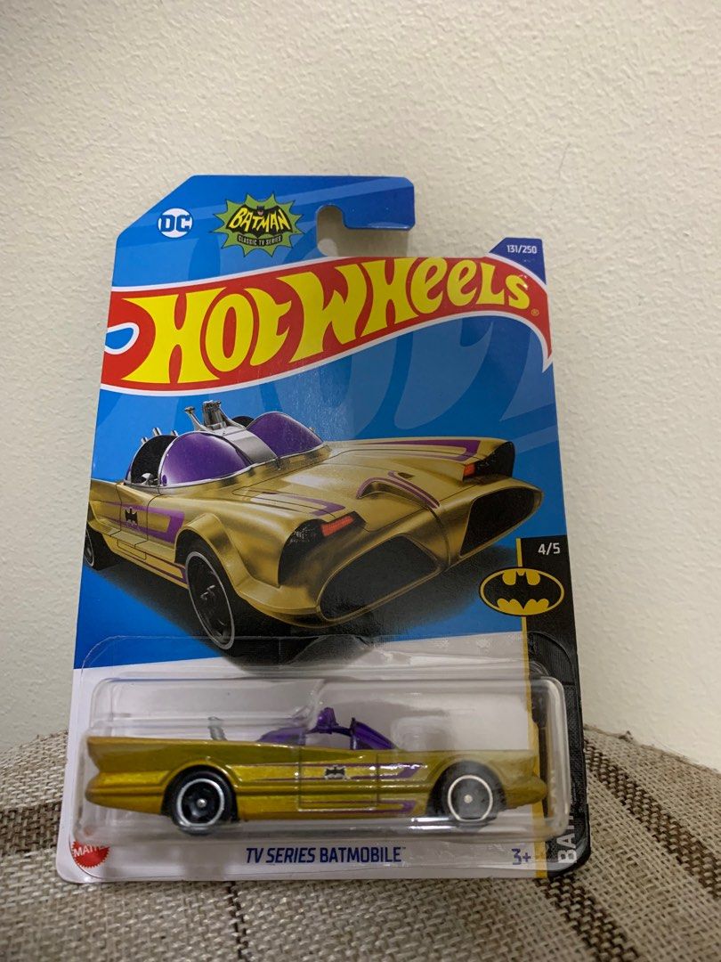 Hot Wheels Batmobile TV Series Gold Hobbies Toys Toys Games