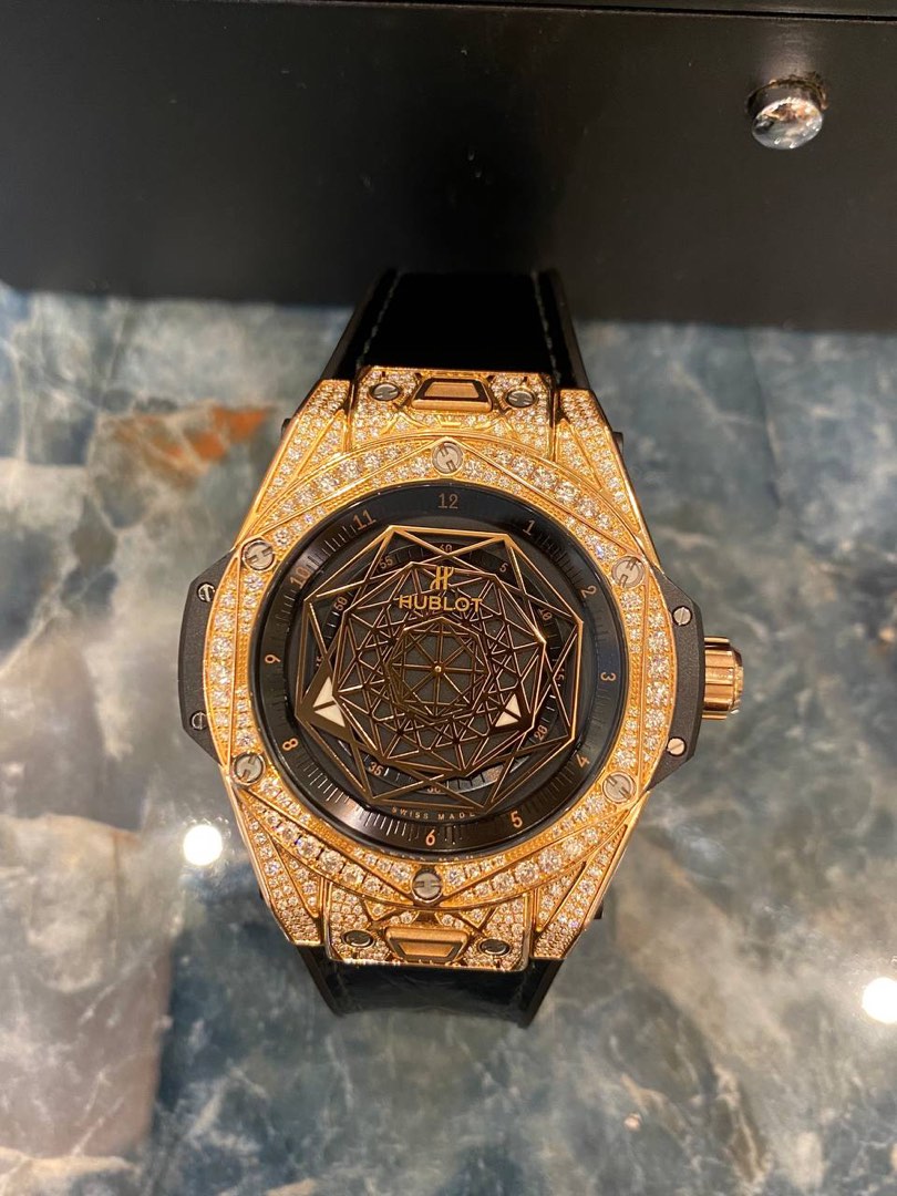 Hublot sang bleu rose gold online
