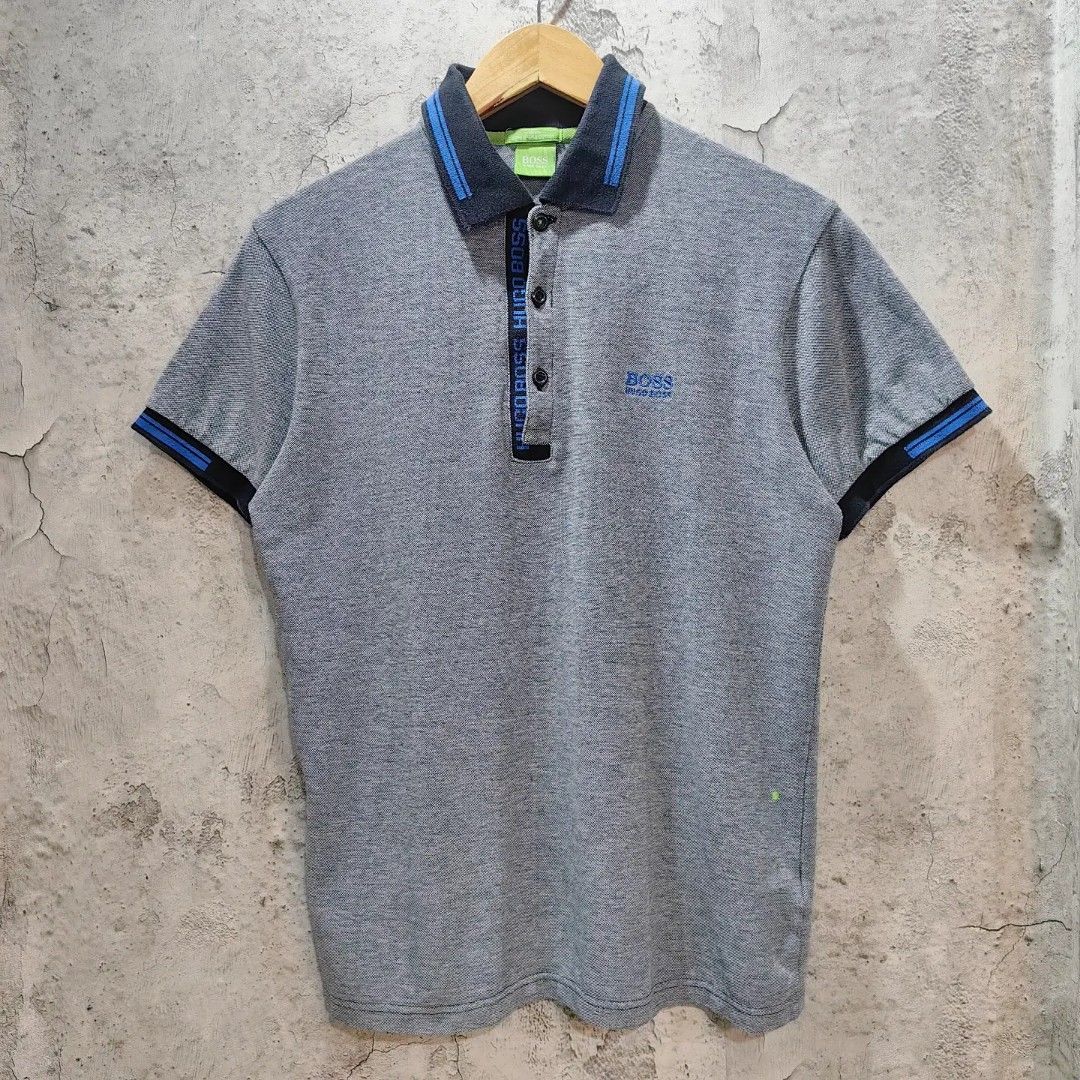 Hugo boss regular fit long staple cotton deals