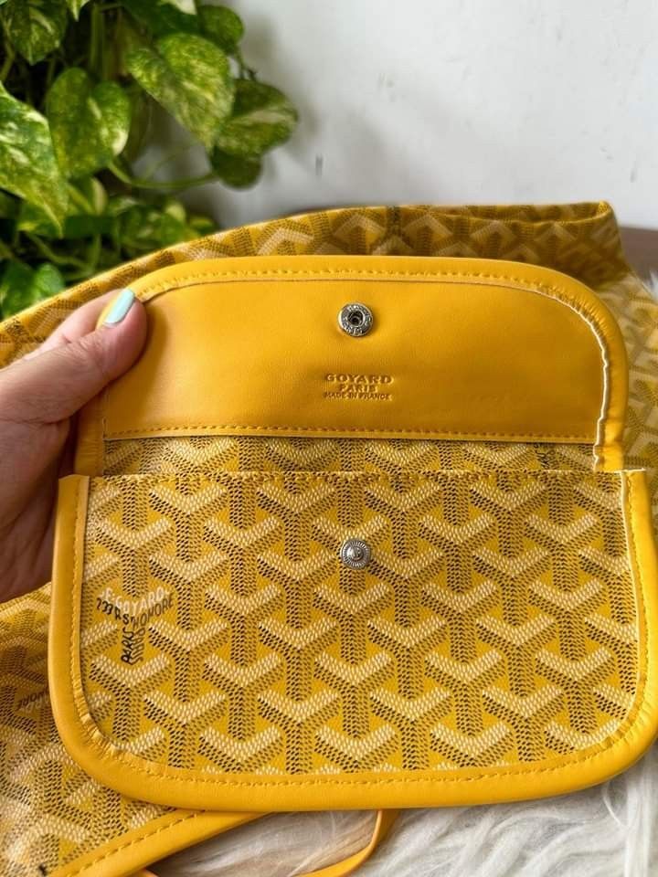 Japan Preloved Yellow Goyard Shoulder Bag, Luxury, Bags & Wallets