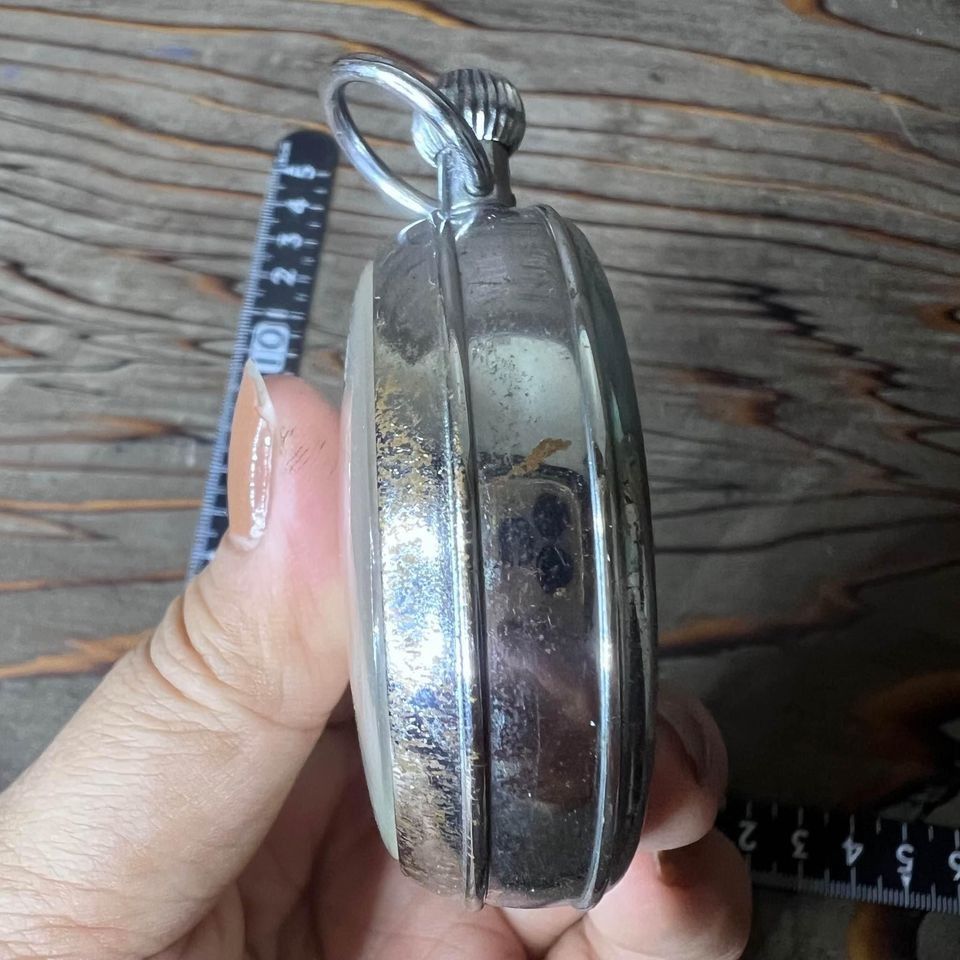 Japan Surplus Tokyo Clock Stopwatch with visible scratches and rust on