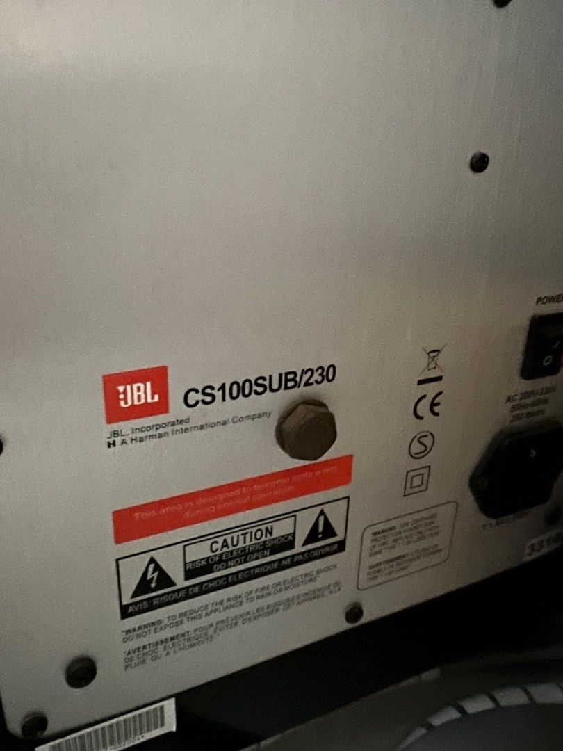 JBL CS100 10 Subwoofer Soundbar